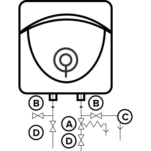 Водонагреватель ARISTON ABS ANDRIS LUX 6 OR  6л 1500Вт вертикальный