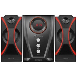 Мультимедийная  акустическая система  GINZZU GM-407 2.1 с Bluetooth. Выходная мощность (RMS) 40 Вт. Диапазон воспроизводимых частот: 40Гц - 20КГц. Bluetooth: V2.1. Встроенный аудио-плеер: SD-card, USB-flash до 32 ГБ. FM радио: 87.5МГц - 108.0МГц. Вход AUX
