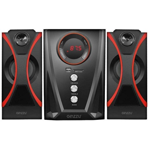 Мультимедийная  акустическая система  GINZZU GM-407 2.1 с Bluetooth. Выходная мощность (RMS) 40 Вт. Диапазон воспроизводимых частот: 40Гц - 20КГц. Bluetooth: V2.1. Встроенный аудио-плеер: SD-card, USB-flash до 32 ГБ. FM радио: 87.5МГц - 108.0МГц. Вход AUX