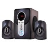 Мультимедийная акустическая система GINZZU GM-405 2.1 с Bluetooth. Выходная мощность (RMS) 40 Вт. Диапазон воспроизводимых частот: 40Гц - 20КГц. Встроенный аудио-плеер: SD-card, USB-flash до 32 ГБ. FM радио: 87.5МГц - 108.0МГц. Вход AUX: стерео вход (2R