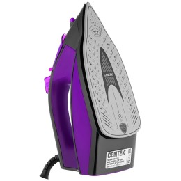 Утюг CENTEK CT-2355 VIOLET 2500Вт, керамическ подошва, 270мл, паровой удар, самоочистка, капля-стоп