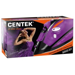 Утюг CENTEK CT-2355 VIOLET 2500Вт, керамическ подошва, 270мл, паровой удар, самоочистка, капля-стоп