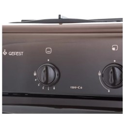 Газовая варочная поверхность GEFEST ПГ 1200-С6 К19, газовая духовка, сталь, коричневый