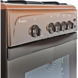 Газовая варочная поверхность GEFEST ПГ 1200-С6 К19, газовая духовка, сталь, коричневый