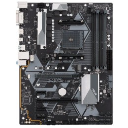 Материнская плата ASUS PRIME B450-PLUS, ATX B450, 4*DDR4, DVI+HDMI, CrossFireX, SATA3 + RAID, Audio, Gb LAN, USB 3.1*7, USB 2.0*6, COM*1 header (w/o cable)