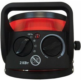 Тепловая электрическая пушка РЕСАНТА ТЭПК-2000K  (керам.нагревательный элемент,круглая)