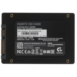 SSD накопитель Gigabyte 2.5" 240GB Client SSD GP-GSTFS31240GNTD SATA 6Gb/s, 500/420, IOPS 50/75K, MTBF 2M, 100TBW,