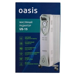 Масляный обогреватель OASIS US-15, 7 секций