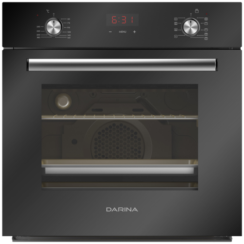 Духовой шкаф Электрический Darina 2V5 BDE 112 708 B черный, встраиваемый