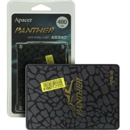Накопитель SSD Apacer 480GB AS340 AP480GAS340G-1 2.5" SATA 6Gb/s, 550/450, MTBF 1.5M, TLC, 280TBW, RTL