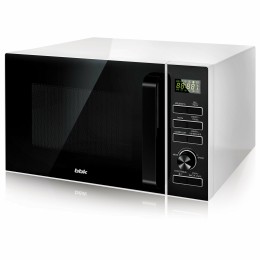 Микроволновая печь BBK 25MWC-992T/WB белый/черный25 литров гриль+конвекция, тактовое упр., автоматические программы приготовления, 900 Вт, решетка для гриля в комлекте, функция защиты от детей Safe Lock