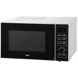Микроволновая печь BBK 25MWC-992T/WB белый/черный25 литров гриль+конвекция, тактовое упр., автоматические программы приготовления, 900 Вт, решетка для гриля в комлекте, функция защиты от детей Safe Lock