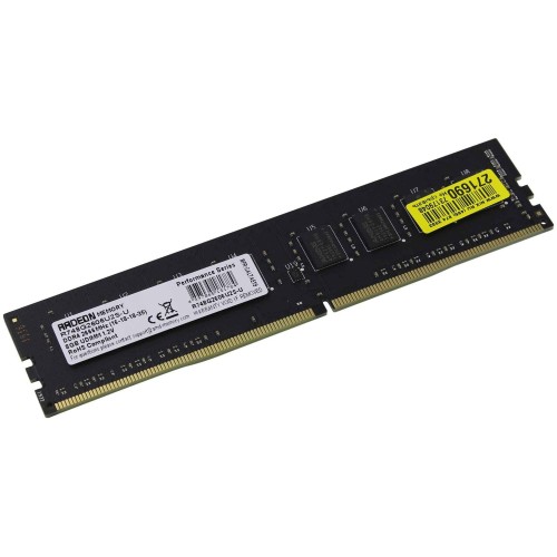 Память AMD 8GB DDR4 2666MHz DIMM R7 Performance Series Black R748G2606U2S-U Non-ECC, CL16, 1.2V, RTL