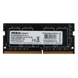 Модуль памяти 4GB AMD Radeon™ DDR4 2400 SO DIMM R7 Performance Series Black R744G2400S1S-U Non-ECC, CL16, 1.2V, RTL