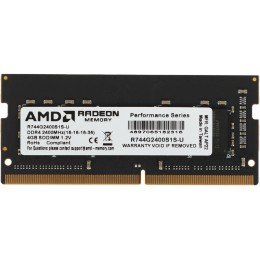 Модуль памяти 4GB AMD Radeon™ DDR4 2400 SO DIMM R7 Performance Series Black R744G2400S1S-U Non-ECC, CL16, 1.2V, RTL