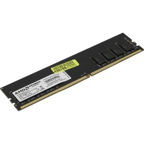 Модуль памяти 4GB AMD Radeon™ DDR4 2400 DIMM R7 Performance Series Black R744G2400U1S-U Non-ECC, CL15, 1.2V, RTL