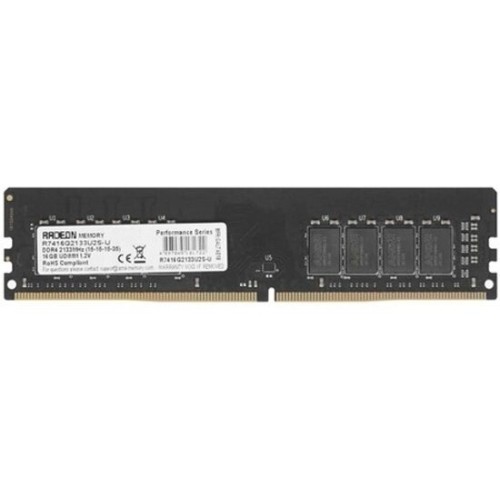 Модуль памяти 16GB AMD Radeon™ DDR4 2133 DIMM R7 Performance Series Black R7416G2133U2S-UO Non-ECC, CL15, 1.2V, Bulk