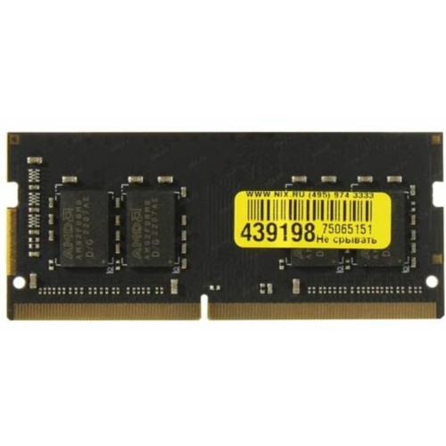 Память AMD 8GB DDR4 2400MHz SO DIMM R7 Performance Series Black R748G2400S2S-U Non-ECC, CL16, 1.2V, RTL