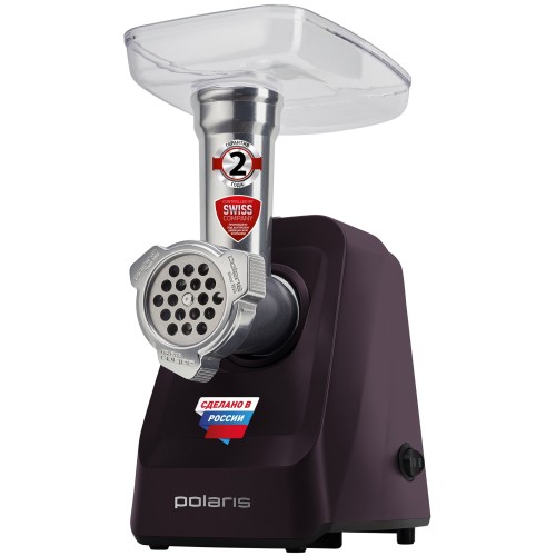 Мясорубка POLARIS PMG1852 RUS бордовый (R) 1800Вт
