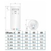 Водонагреватель ARISTON BLU1 ECO ABS PW 65 V SLIM 2.5кВт 65л электрический настенный