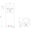 Водонагреватель ARISTON BLU1 ECO ABS PW 65 V SLIM 2.5кВт 65л электрический настенный