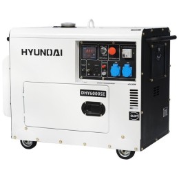 Дизельэлектростанция HYUNDAI DHY 6000SE  5.5кВА/4.4кВт, 220 В, 9 ч., дизель