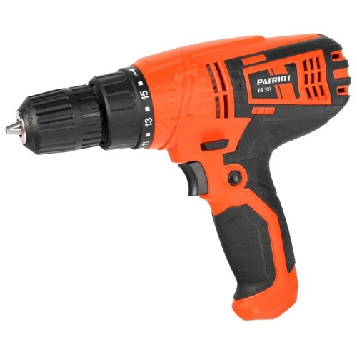 Дрель-шуруповерт сетевая PATRIOT FS301 The One, 1 скор., мощность 330 Вт, макс. крутящий момент 25 Н, шт