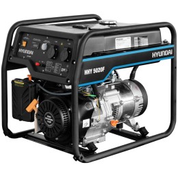 Генератор бензиновый  HYUNDAI [HHY 5020F]{ Запуск ручной, HYUNDAI IC340, 4-х такт, 11 л.с.,  340 см3, 230В/50Гц, 4,5 кВт/nom 4,0кВт, Вес 69,5 кг }