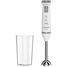 Блендер АКСИНЬЯ КС-307В белый с серым: 1000Вт, нож из нерж. стали,2 скорости,""Турбо"" (6)