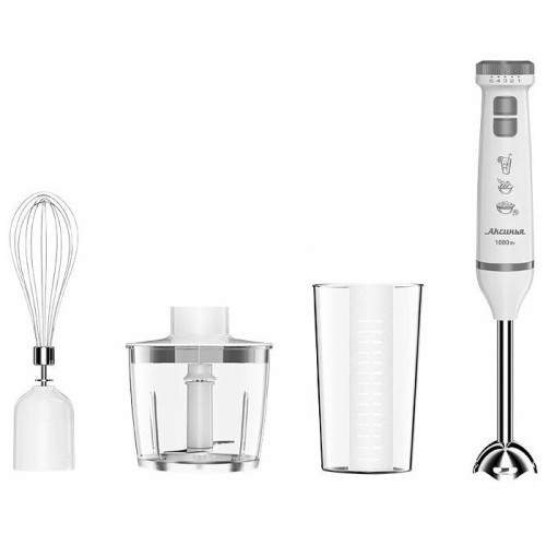 Блендер АКСИНЬЯ КС-307В белый с серым: 1000Вт, нож из нерж. стали,2 скорости,""Турбо"" (6)