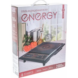 Плита индукционная ENERGY EN-919, 2000Вт, 6 режимов приготовления (в уп. 6 шт)