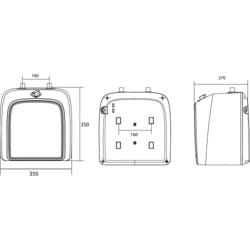 Водонагреватель HAIER ES10V-Q2(R) 1.5кВт 10л электрический настенный/белый