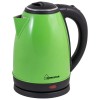 Электрочайник HOMESTAR HS-1010, нержавейка,1.8л, зеленый,1500Вт (в уп. 12 шт)