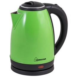 Электрочайник HOMESTAR HS-1010, нержавейка,1.8л, зеленый,1500Вт (в уп. 12 шт)