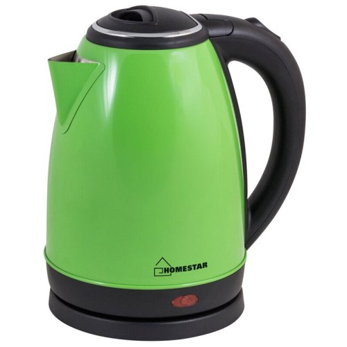 Электрочайник HOMESTAR HS-1010, нержавейка,1.8л, зеленый,1500Вт (в уп. 12 шт)