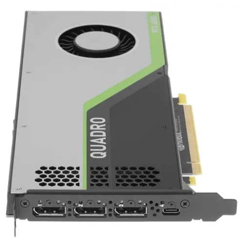 Видеокарта PNY NVIDIA Quadro RTX 4000 (Turing TU106), 8GB GDDR6/256 bit, , 3xDP, DisplayPort-DVI-D, USB Type-C, 1xStereo, 1xSync,PCI Express 3.0 16x VCQRTX4000BLK-1