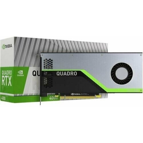 Видеокарта PNY NVIDIA Quadro RTX 4000 (Turing TU106), 8GB GDDR6/256 bit, , 3xDP, DisplayPort-DVI-D, USB Type-C, 1xStereo, 1xSync,PCI Express 3.0 16x VCQRTX4000BLK-1