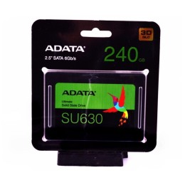 Накопитель SSD 240GB ADATA SU630SS Client SSD ASU630SS-240GQ-R SATA 6Gb/s, 520/450, IOPS 30/65K, MTBF 1.5M, 3D QLC, 50TBW, RTL