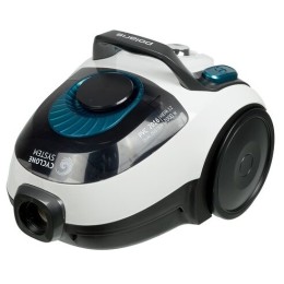 Пылесос POLARIS PVC 2016, циклон контейнер, 2000/460Вт, 2,5л, белый/черный/синий, насадки пол\ковёр,