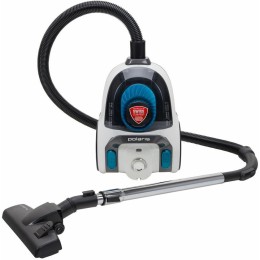 Пылесос POLARIS PVC 2016, циклон контейнер, 2000/460Вт, 2,5л, белый/черный/синий, насадки пол\ковёр,