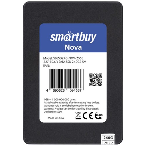 SSD накопитель Smartbuy 240Gb Revival 3 SB240GB-RVVL3-25SAT3 {SATA3.0, 7mm}