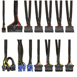 Блок питания 850W Exegate 850PPX RTL, ATX, SC, black, APFC, 14cm, 24p+2*(4+4)p, PCI-E, 4*IDE, 5*SATA, FDD + кабель 220V с защитой от выдергивания