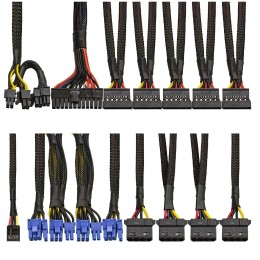 Блок питания 1000W Exegate 1000PPX RTL, ATX, SC, black, activePFC, 14cm, 24p+2*(4+4)p, PCI-E, 5*SATA, 4*IDE, FDD + кабель 220V с защитой от выдергивания