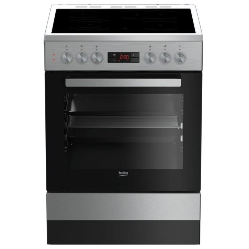Электрическая плита BEKO FSM67320DXT серебристый стеклокерамика