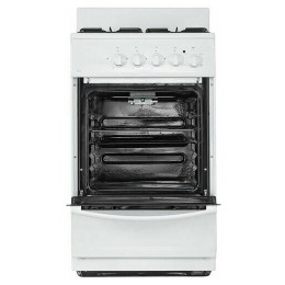 Комбинированная плита FLAMA AK 1416 W белый (без крышки) реш.эмаль