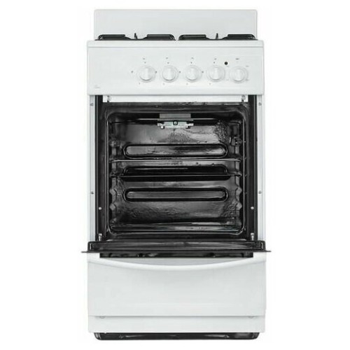 Комбинированная плита FLAMA AK 1416 W белый (без крышки) реш.эмаль