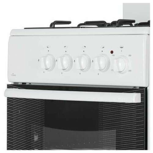 Комбинированная плита FLAMA AK 1416 W белый (без крышки) реш.эмаль