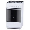 Комбинированная плита FLAMA RK 23-105 W белый (без крышки) реш.эмаль