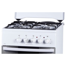 Комбинированная плита FLAMA RK 23-105 W белый (без крышки) реш.эмаль