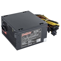Блок питания 600W Exegate 600NPXE(+PFC), ATX, SC, black, 12cm, 24p+(4+4)p,6/8p PCI-E,4SATA, 3IDE, FDD + кабель 220V с защитой от выдергивания